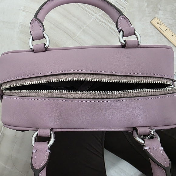 Coach Pink Satchel with Elegant Embossed Design - Picture 2 of 8